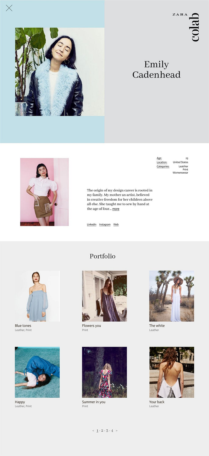 Diseño web moda fashion